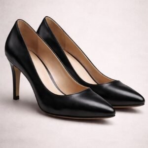 Classic Female Black Leather Shoe